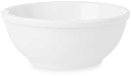 Vivalto Kommetjes/serveer schaaltjes - Hendai - porselein - D13 x H5 cm - ivoor wit - Stapelbaar