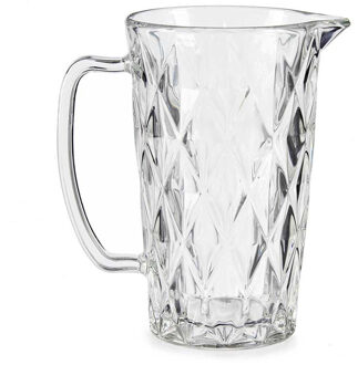 Vivalto Schenkkan/karaf -1 liter - 20 x 12 cm - van glas - limonade karaf - waterkaraf