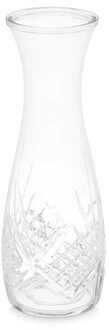 Vivalto schenkkan/water/wijn karaf - sierlijk glas - transparant - 1000 ml - D10 x H28 cm
