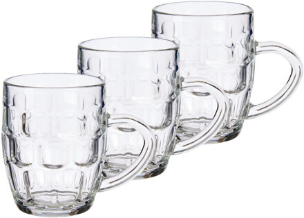 Vivalto Set van 6x stuks glazen bierpullen/pitchers 280 ml