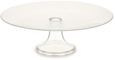 Vivalto Taartplateau Crystal - kristal glas - 10 x 32 cm - op verhoogde voet