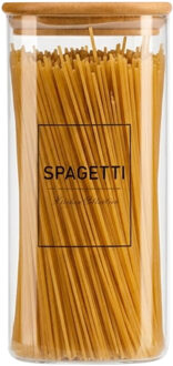 Vivalto Voorraadpot Essentials - keuken - spaghetti - glas - 2,1L - luchtdichte deksel