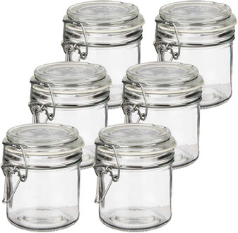 Vivalto Weckpot/inmaakpot - 10x - Tarro - 250 ml - glas - met beugelsluiting - D11 x H10 cm