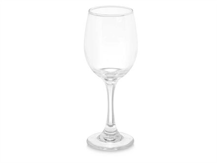 Vivalto Wijnglazen - 6x stuks - glas - 340 ml - vaatwasser bestendig - luxe waterglas
