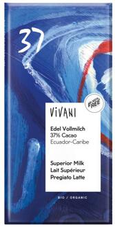 VIVANI Chocolade Melk Superieur 37% Ecuador Bio (100g)