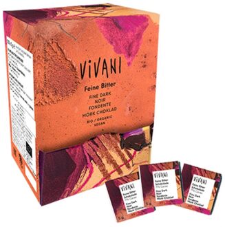 VIVANI Chocolade naps puur - 200 x 5 gram