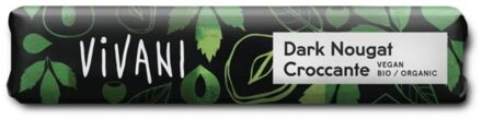VIVANI Dark nougat croccante Chocolate To Go - 35 gram - Beperkt houdbaar