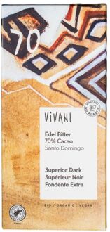 VIVANI Pure chocolade 70% cacao - 80 gram