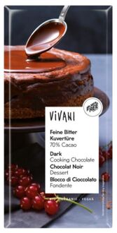 VIVANI Smeltchocolade puur converture - 150 gram