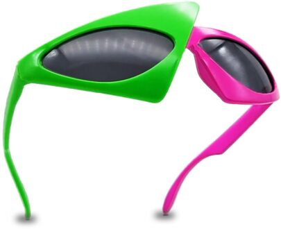 Vivibee Groen Rood Bril Fancy Party Festival Zonnebril Hip Hop Unieke Punk Roy Purdy Grappige Shades Trending Product