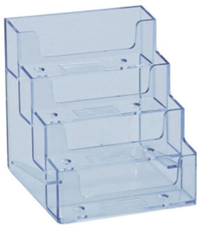 Vividcraft Desktop Kantoor Visitekaarthouder Stand Helder Transparant Acryl Aanrechtblad Display Stand Bureau Accessoires K-504