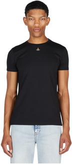 Vivienne Westwood Geborduurd Peru T-Shirt Vivienne Westwood , Black , Heren - 2Xl,Xl