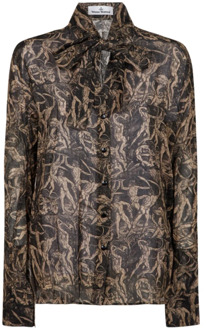 Vivienne Westwood Historisch Tijdperk Patroon Shirt Vivienne Westwood , Multicolor , Dames - S,Xs
