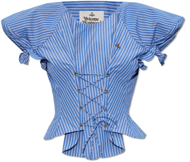 Vivienne Westwood ‘Kate’ gestreept shirt Vivienne Westwood , Blue , Dames - 2XS