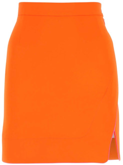 Vivienne Westwood Oranje polyester minirok Vivienne Westwood , Orange , Dames - Xs,2Xs