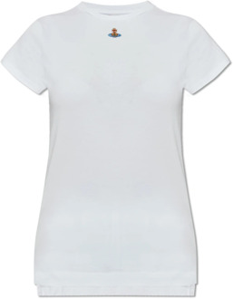 Vivienne Westwood Peru T-shirt met logo Vivienne Westwood , White , Dames - L,M,S,Xs,2Xs