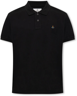 Vivienne Westwood Polo shirt met logo Vivienne Westwood , Black , Heren
