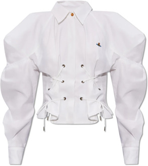 Vivienne Westwood shirt met decoratieve veters Vivienne Westwood , White , Dames - M,Xs