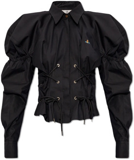 Vivienne Westwood shirt met decoratieve vetersluiting Vivienne Westwood , Black , Dames