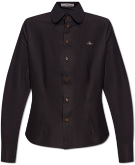 Vivienne Westwood Shirt met logo Vivienne Westwood , Black , Dames - S,2Xs