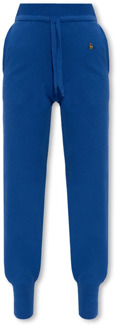 Vivienne Westwood Sweatpants met logo Vivienne Westwood , Blue , Dames - 2Xl,Xl,L,M,S