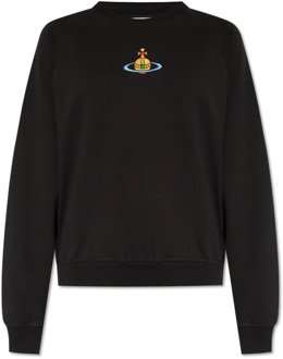 Vivienne Westwood Sweatshirt met logo Vivienne Westwood , Black , Dames - L,S,Xs,2Xs