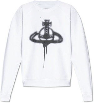 Vivienne Westwood Sweatshirt met logo Vivienne Westwood , White , Heren