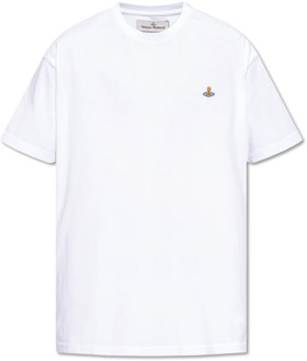 Vivienne Westwood T-shirt met logo Vivienne Westwood , White , Heren - S