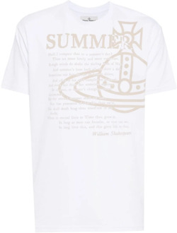 Vivienne Westwood Zomerse Klassieke Witte T-shirts en Polos Vivienne Westwood , White , Dames - Xl,L,M,S,Xs