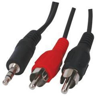 VLAB22200B15 1.5m 3.5mm 2 x RCA Zwart, Rood, Wit audio kabel