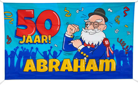 Vlag Abraham 150 X 90 Cm Blauw