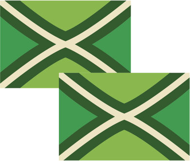 Vlag Achterhoek - 2x - 90 x 150 cm - Achterhoekse Vlag