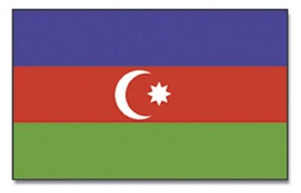 Vlag Azerbeidzjan - 90 x 150 cm - Azerbeidzjaanse Vlaggen - Az?rbaycan / Azerbaijani