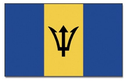 Vlag Barbados 90 x 150 feestartikelen