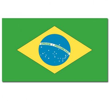 Vlag Brazili? - 90 x 150 cm - Braziliaanse Vlag - Brasil Multi