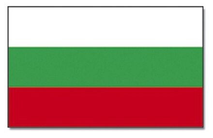 Vlag Bulgarije 90 x 150 cm feestartikelen Multi