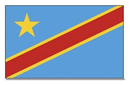 Vlag Congo 90 x 150 cm feestartikelen - Congo/Democratische Republiek Congo  landen thema supporter/fan decoratie artikelen