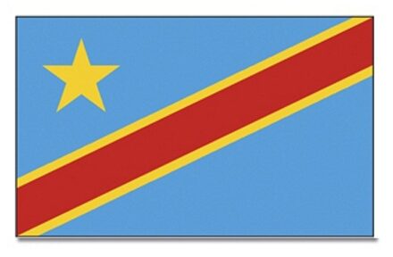 Vlag Congo - 90 x 150 cm - polyester - feestartikelen