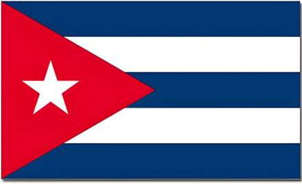 Vlag Cuba 90 x 150 cm feestartikelen - Cuba landen thema supporter/fan decoratie artikelen