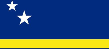 Vlag Curaçao 90x150 cm Multikleur - Print