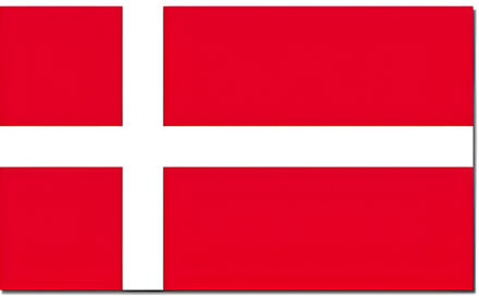 Vlag Denemarken van 90 x 150 cm - feestartikelen - Landen thema supporters
