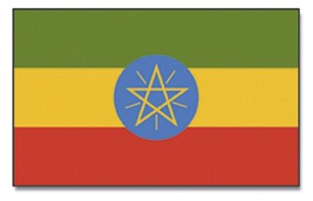Vlag Ethiopie 90 x 150 cm feestartikelen -Ethiopie landen thema supporter/fan decoratie artikelen