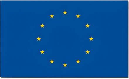 Vlag Europa 90 x 150 cm feestartikelen - Europa landen thema supporter/fan decoratie artikelen