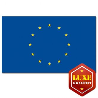 Vlag Europese Unie - 100 x 150 cm - Europa vlaggen - luxe kwaliteit Multi