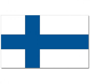 Vlag Finland 90 x 150 cm feestartikelen - Finland landen thema supporter/fan decoratie artikelen