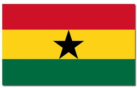 Vlag Ghana 90 x 150 cm feestartikelen Multi