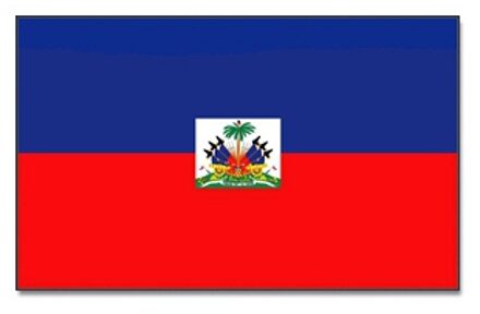 Vlag Haiti 90 x 150 cm feestartikelen - Haiti landen thema supporter/fan decoratie artikelen