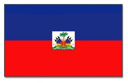 Vlag Haiti - 90 x 150 cm - landen thema - supporter/fan decoratie artikelen
