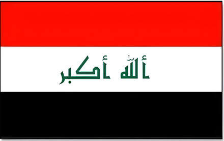 Vlag Irak 90 x 150 cm feestartikelen - Irak landen thema supporter/fan decoratie artikelen