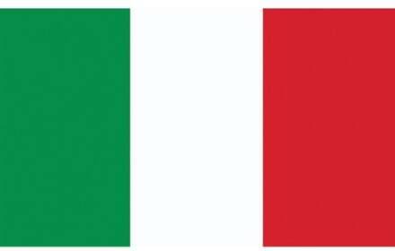 Vlag Italië 90x150cm Rood - Zalm, Groen, Wit - Transparant